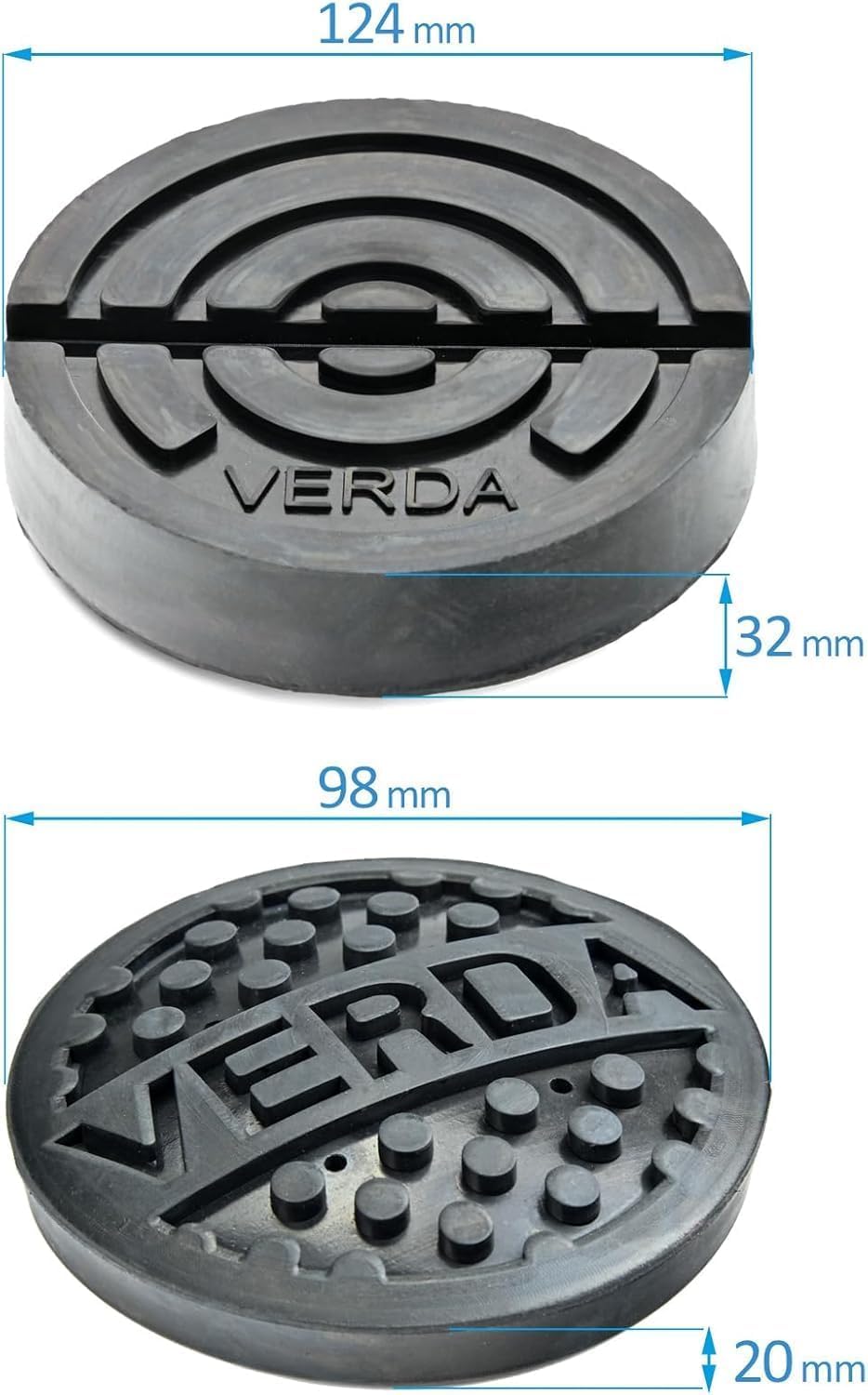 Verda Wagenheber hydraulisch 3T (130-490) 2X Gummi Rangierwagenheber, PKW, Profi, Tief, Doppelpumpsystem Doppelkolben, Heber, Ständer, Flache, Werkstatt, Wohnmobil, Geländewagen Montagehandschuhe