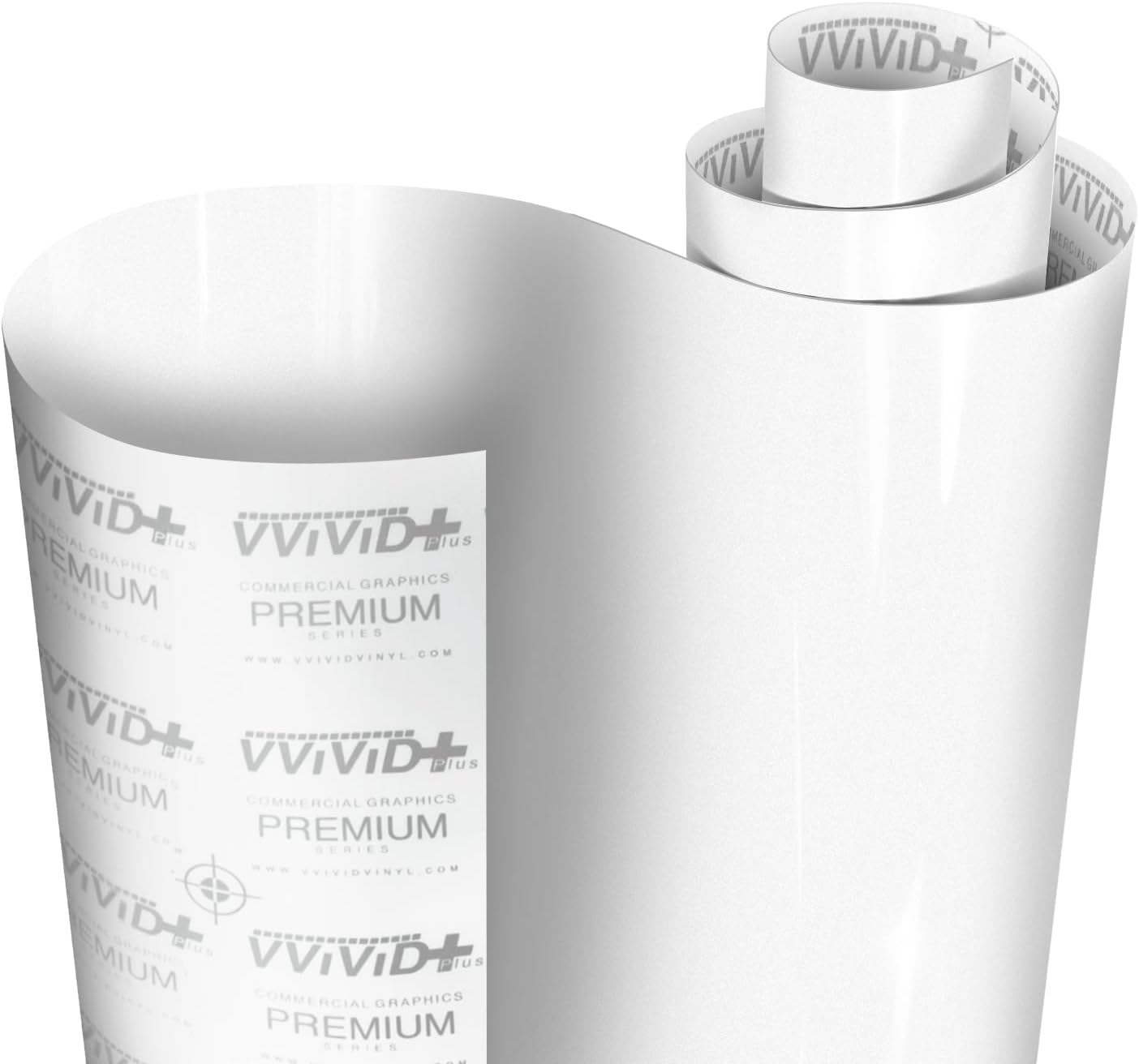 VViViD+ Ultra Gloss Metallic White Vinyl Car Wrap Premium Paint Replacement Film Roll with Nano Air Release Technology (6ft x 5ft)