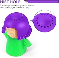 Vista 6 de Spardar Angry Mama Limpiador de vapor para horno de microondas, limpiador de microondas que desinfecta con vinagre y agua para cocinas