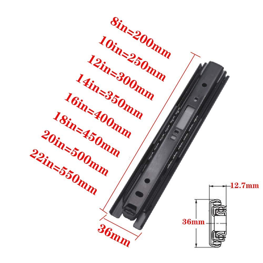 Guida for cassetti in acciaio laminato a freddo