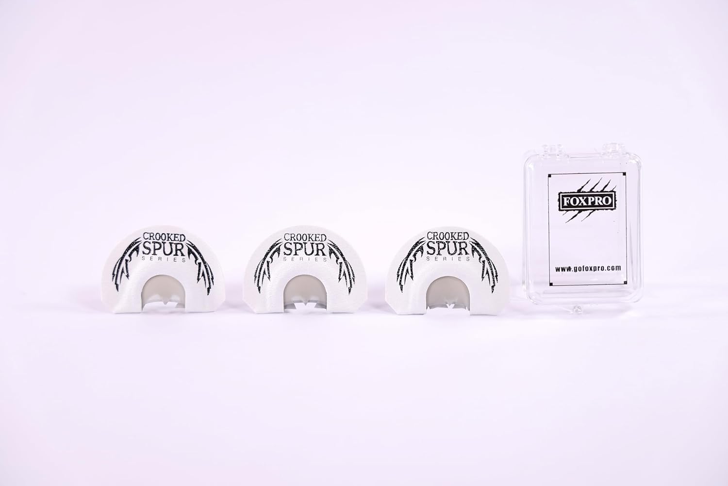FOXPRO Ghost Spur Turkey Call Combo Pack White Includes 3 Diaphragm Mouth Calls