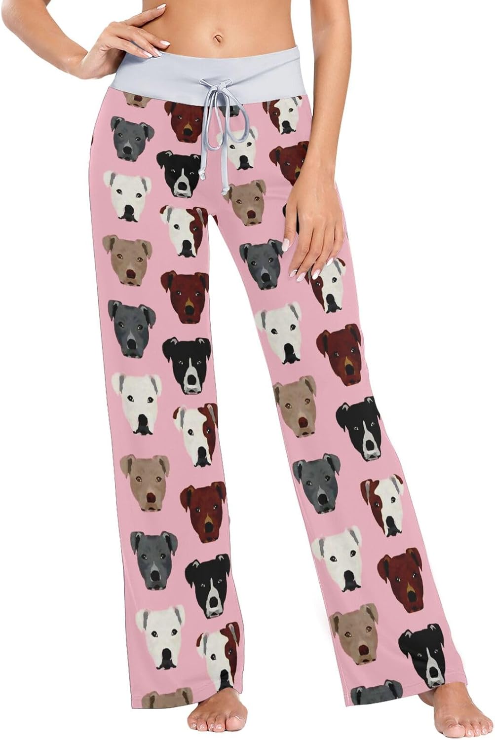 Men Women Pajama Pant Lounge Pajama Bottoms Elastic Waistband Sleepwear PJs Sleep Pants