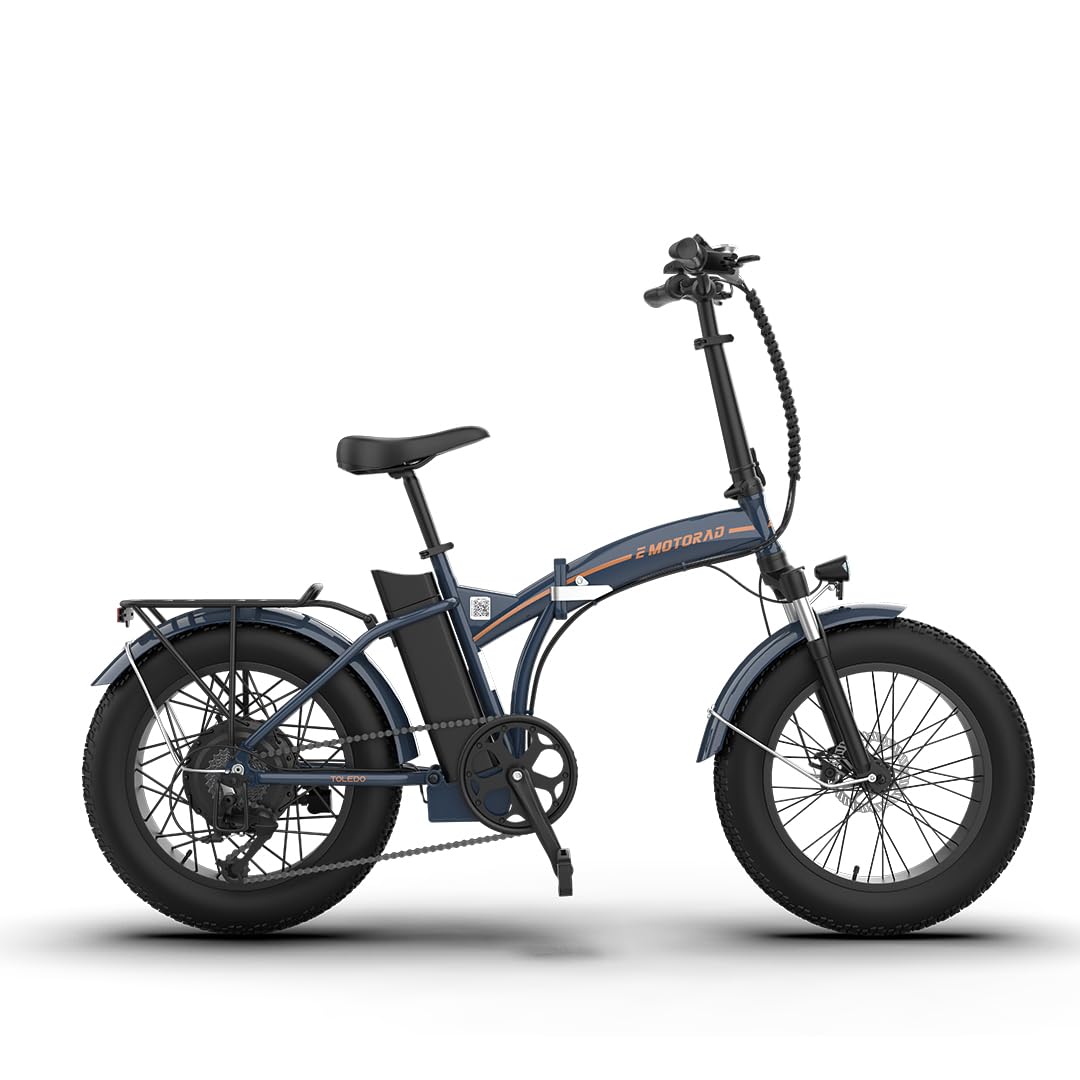 EMotorad Toledo | Vélo Électrique Pliable pour Adultes | Pneus Kenda Fat Tire 20x4" | Moteur 36V 250W | Batterie Amovible 13Ah | 5 Niveaux d’Assistance | Écran LCD