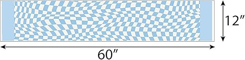 Miniatura 3 de Big Dot of Happiness Blue Checkered Party - Camino de mesa de papel pequeño - 12 x 60 pulgadas