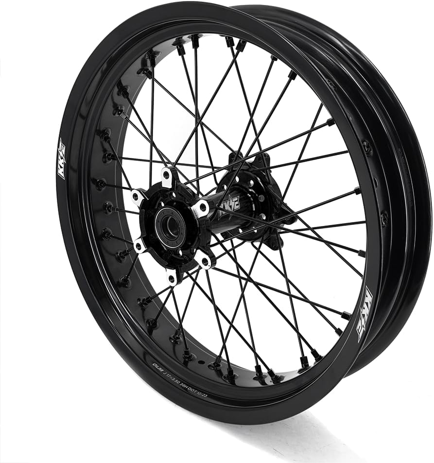 KKE 2.5 * 17 & 3.5 * 17 E-moto Motorcycle Dirt Bike Electric Wheels Rim Fit Surron Ultra Bee 2023-2025 Black HUB