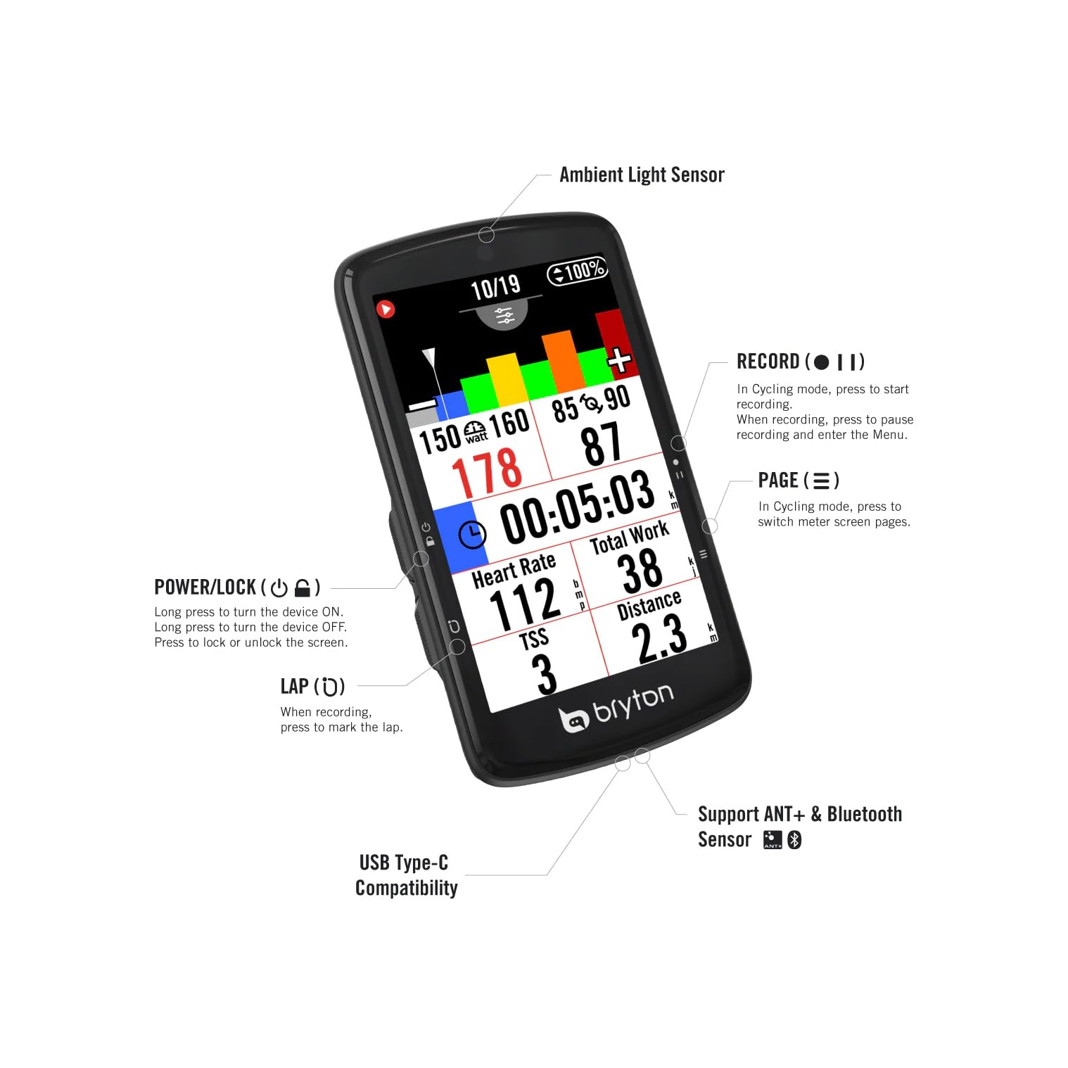 GPS BRYTON Rider S810 T : Amazon.com.tr: Spor ve Outdoor
