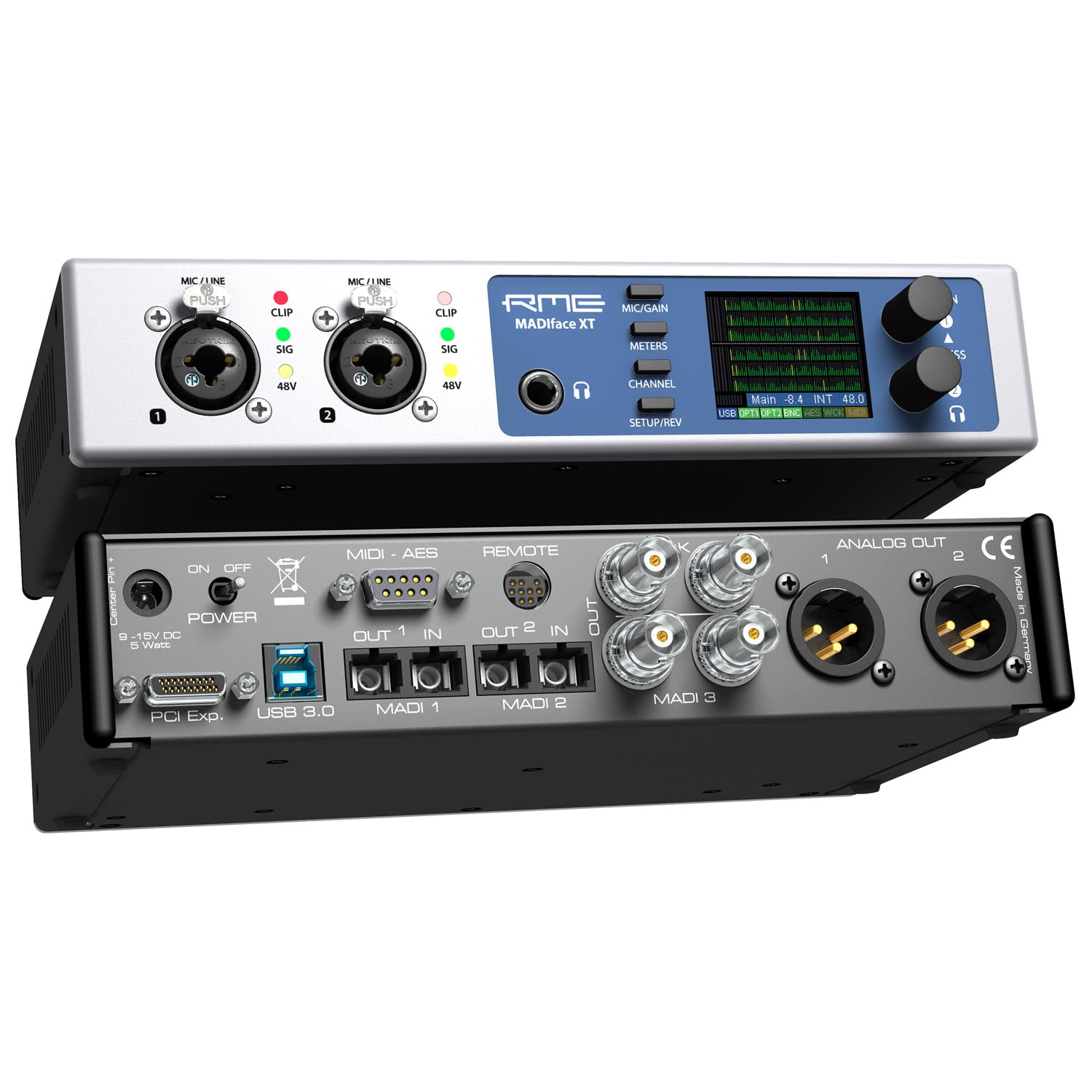 RME Madiface XT II - Interfaccia audio USB di fascia alta, con 2 cavi Keepdrum XLR