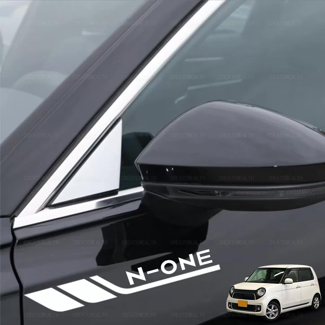 Amazon.co.jp: 新型【N-ONE】用 車 ステッカー デカール サイド ドレス