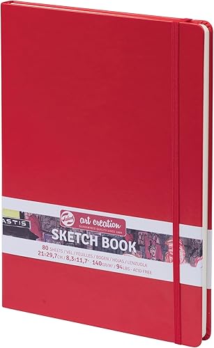 Talens Art Creation Cuaderno de bocetos Rojo 21X29,2.8 in, 4.94 oz