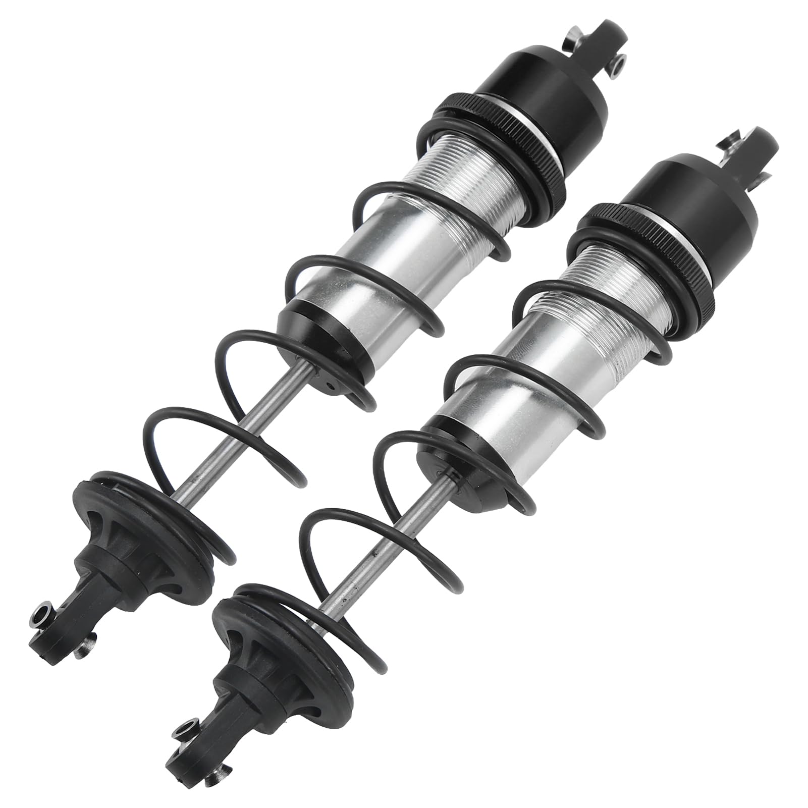 Cryfokt Amortyzator Wstrząsów RC Odporne na Warunki Atmosferyczne Amortyzatory Przednie 180 Mm do Samochodu 1/5 RC - 2 szt. (BLACK)
