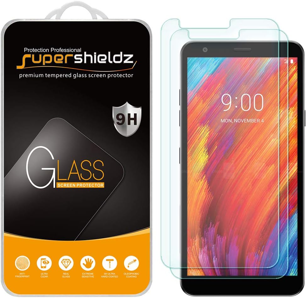 (2 Pack) Supershieldz Designed for LG Tribute Royal Tempered Glass Screen Protector, Anti Scratch, Bubble Free