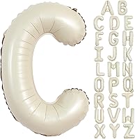 Vista 14 de TONIFUL Globo blanco crema de 40 pulgadas con números grandes del 0 al 9 (cero nueve), decoraciones de fiesta de cumpleaños, sesión de fotos