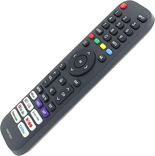 EN2P30H Remote Control Replacement for Hisense 4K HDR Smart TV 55A60G 55A60H 55H6G 55H77G 55V6G 50H6G 50H77G 50V6G 50A60G 65A60G 65A60H 65Q7F 55Q7F 50A60H 65H6G 65H77G 65V6G