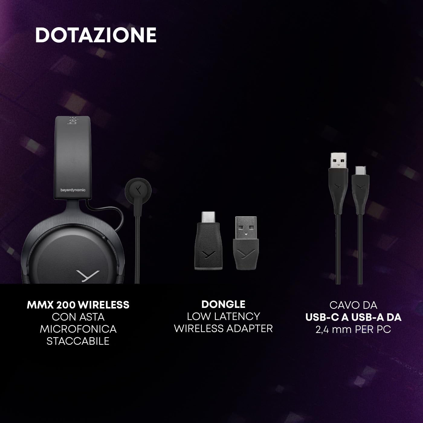 Casque gaming sans fil Beyerdynamic MMX 200 wireless Gris