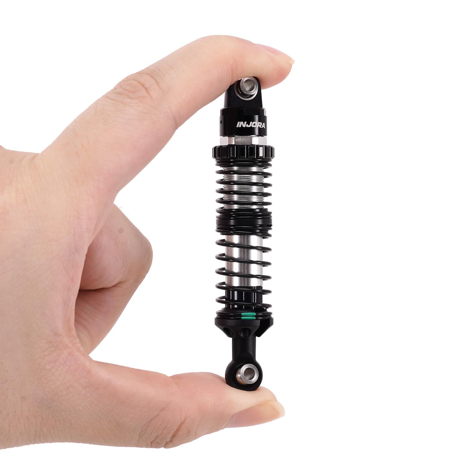 INJORA 100mm DRX Amortisseurs à Huile à Double Ressort pour TRX4 SCX10 1/10 RC Crawler