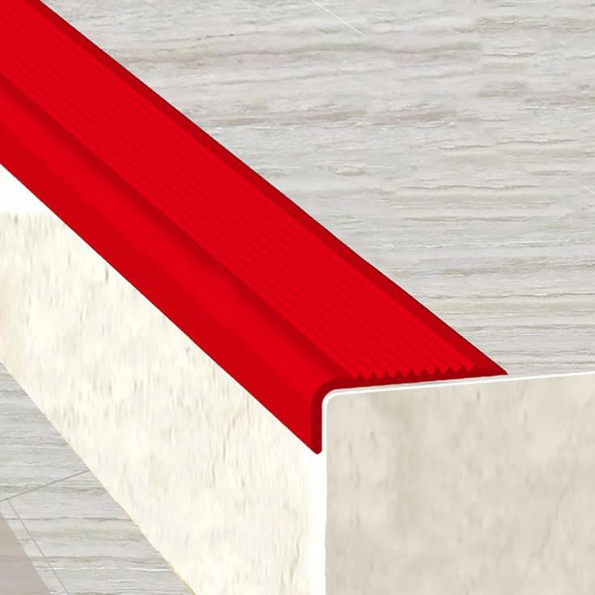 Bordes de vinilo para escalera antideslizantes protectores de PVC en L