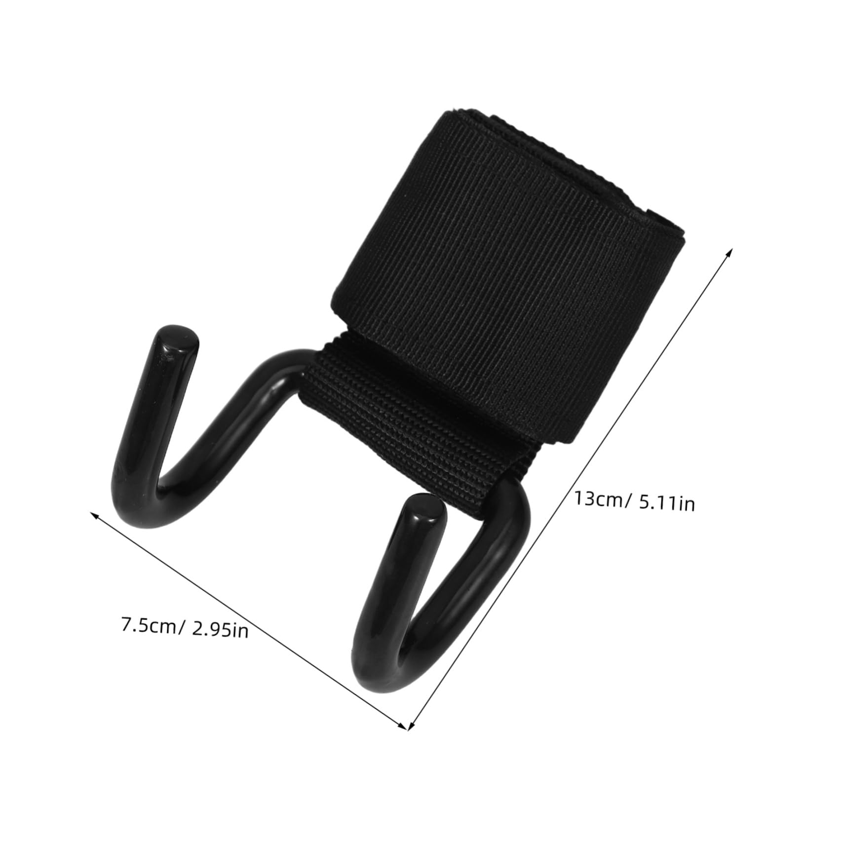 TOYANDONA Cinghie da Polso Ergonomiche Ganci per Sollevamento Pesi in Ferro e Tessuto, 2 Paia, Design Elegante per Allenamento di Forza e Workout Intenso in Palestra