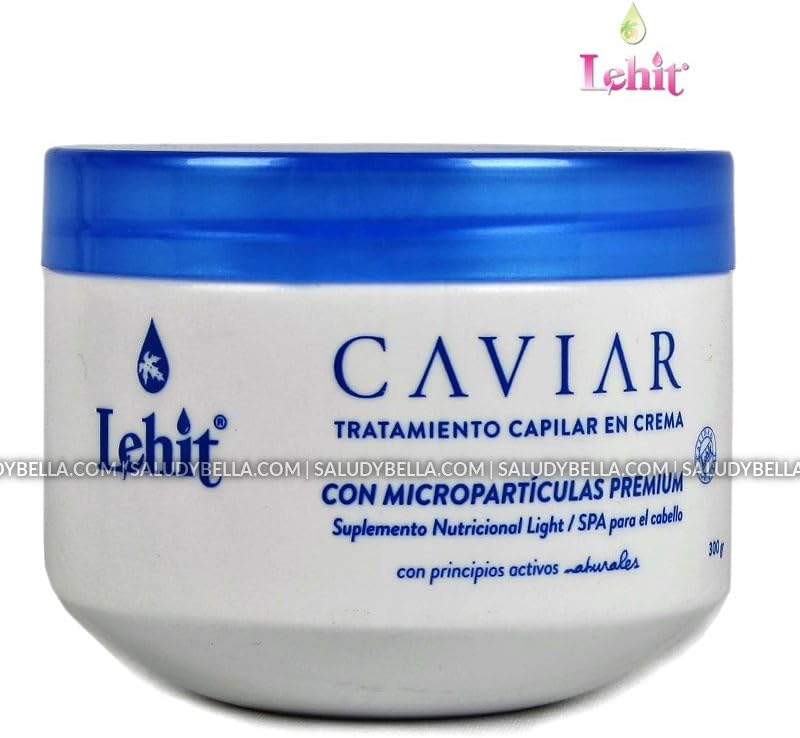 Caviar Tratamiento Capilar en Crema Con Microparticulas PREMIUM Suplemento Nutricional Light/Spa para el Cabello | Hair Treatment with Microparticles PREMIUM (10.1oz-300ml)