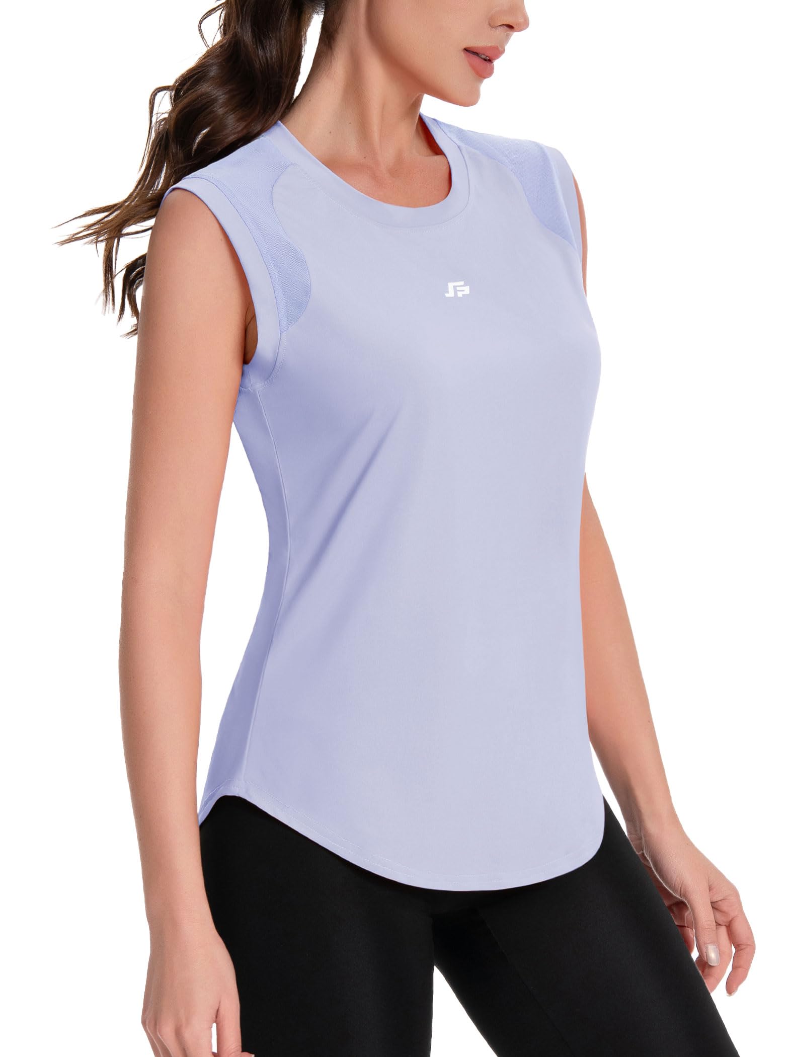 ANGEL CITIZ Tank Top Damen Sportshirt Ärmelloses Uv Shirt Yoga Tanktops Frauen Sportoberteil Fitness Laufen Activewear UPF 50+