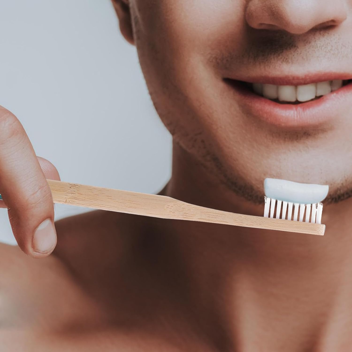 12 Escovas de Dente de Bambu: Escovas Manuais com Cerdas Macias para Limpeza Oral em Casa, Hotéis e Camping - Imagem 9