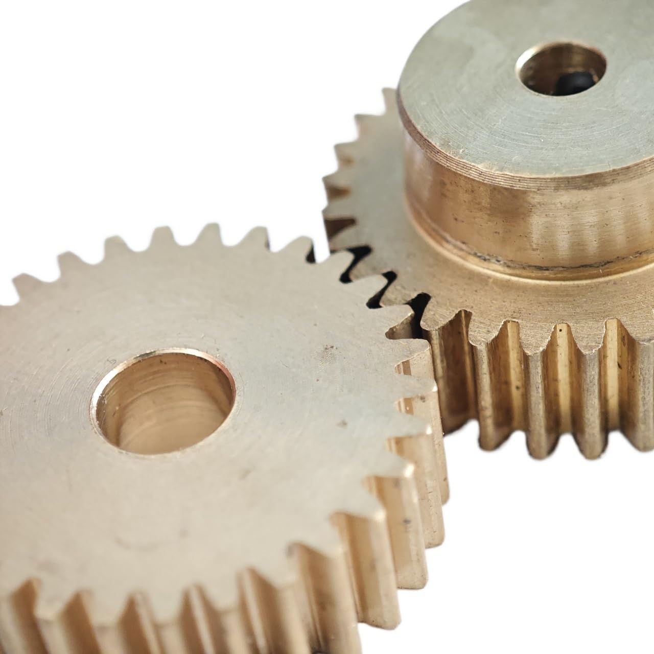 1pcs 0.5M 65T Copper Gear 0.5 Module 65 Teeth Cylindrical Spur Gear with Step Straight Teeth Mechanical Pinion Mechanical(8mm bore)