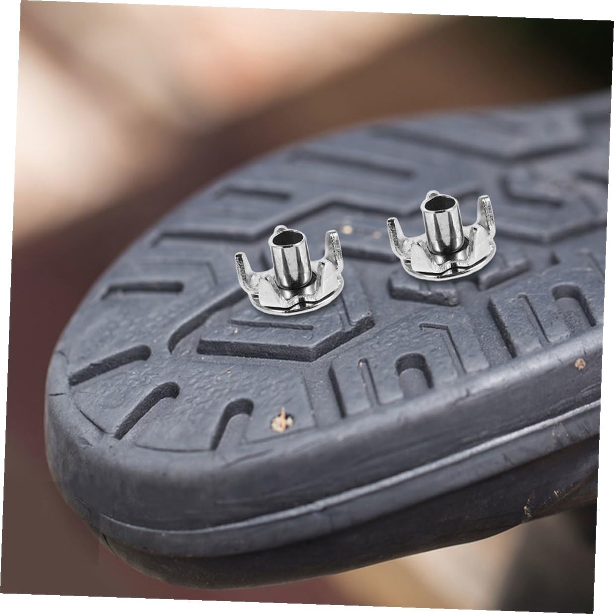 Ipetboom 40pcs Removable Stainless Steel Ice Cleats for Shoe Soles with Quick Install System, Lightweight Snow Boot Grippers Preventing Slips and Enhancing Stability for Outdoor Snow