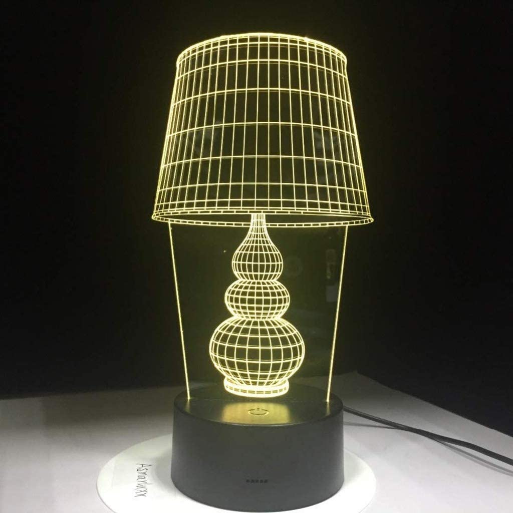 Veilleuse 3D, lampe de chevet enfichable, veilleuse stéréo à LED, lampe d'alimentation pour bébé