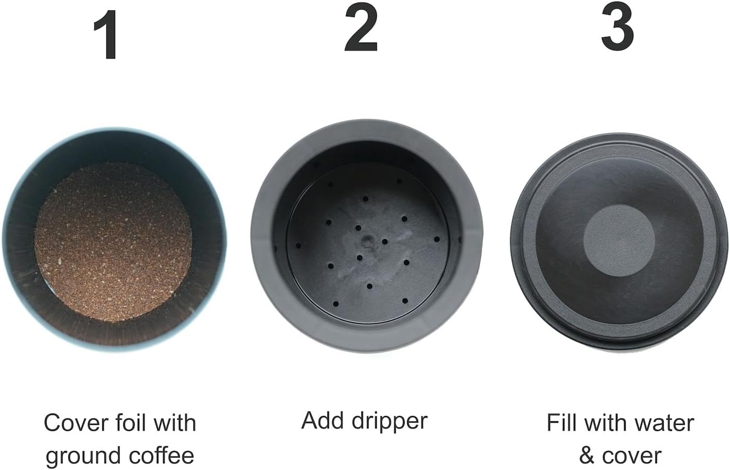 SwissGold One Cup Coffee Filter - Reusable Coffee Dripper - No Coffee Filter Paper Required - KF300 5 61d4ODHYDIL. AC SL1500