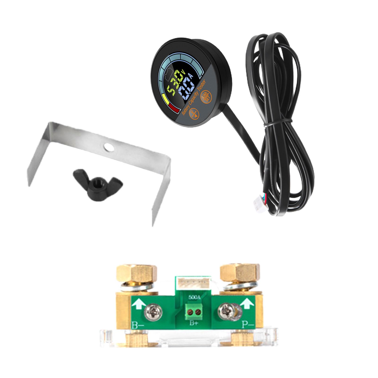 Lxxaofdc Embedded Current Voltage Power Energy Panel Meter Digital Display Ammeter Voltmeter Multimeter Dc8v-100V Power Monitors Battery
