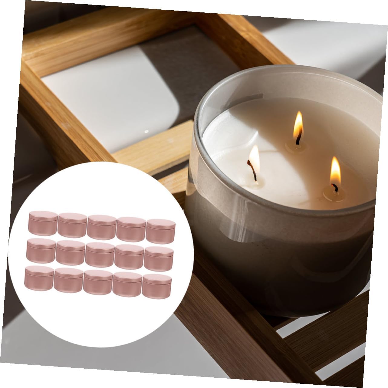 24pcs Aluminum Candle Tins Candle Making Containers Round Storage Jars for Crafts Portable for Birthdays Anniversaries and Special Occasions