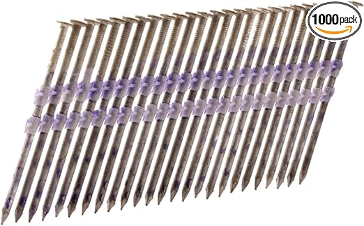 Metabo HPT Framing Nails | 3-1/4 In. x .131 | 21 Degree | Full Round Head | Smooth Shank | Hot Dipped Galvanized | 1,000 Count | 20163SHPT