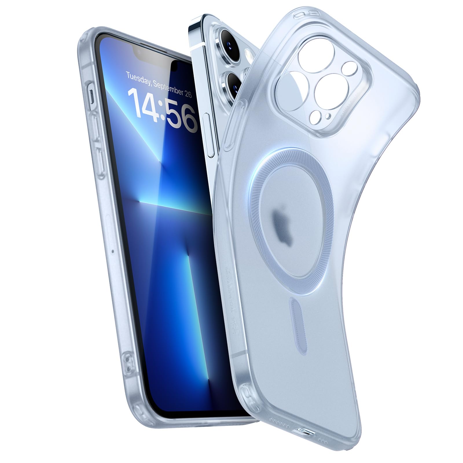 ESR for iPhone 13 Pro Case, Compatible with MagSafe, Military-Grade Protection, Resists Yellowing and Scratches