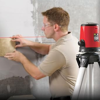 RIDGID 38758 Micro CL-100 Self-Levelling Cross-Line Horizontal and Vertical Laser Level Kit with 30-Meter Interior Range