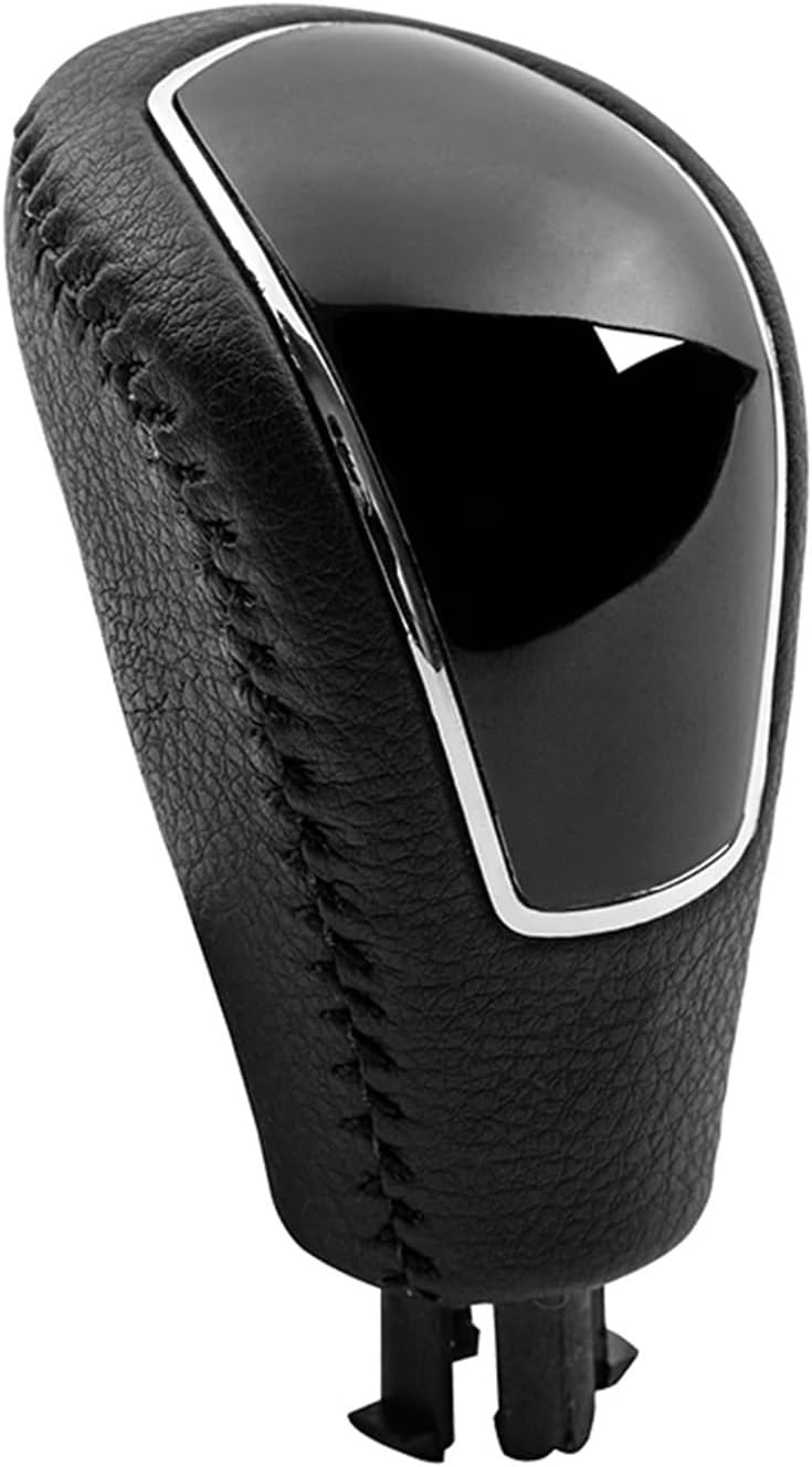 Leather Gear Shift Knob Hand Speed Ball Gaiter Boot Cover Compatible for Mondeo MK4 S-MAX Kuga Compatible for MK1 BLK(2PCS)