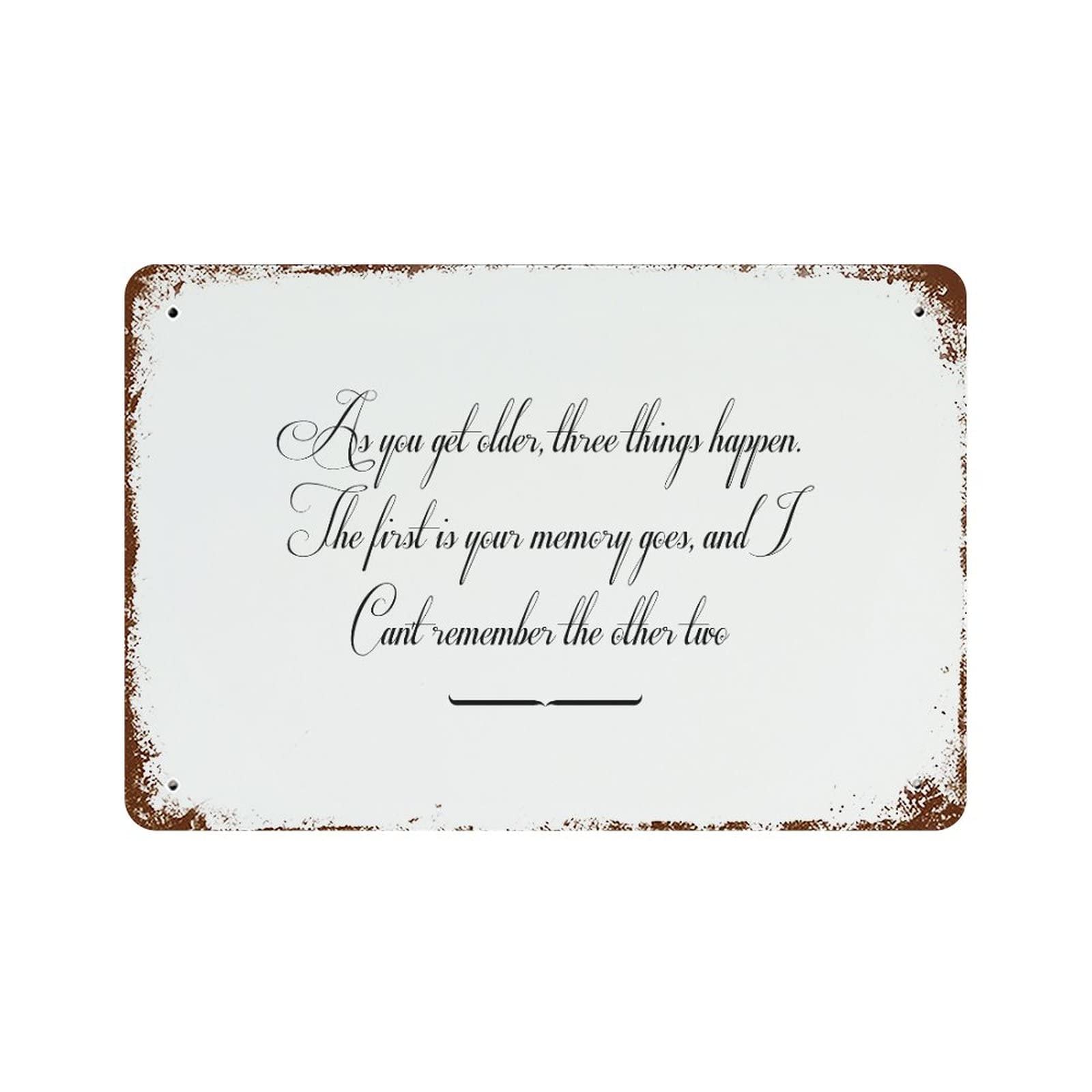 Plaque en métal avec citations de motivation idée cadeau originale pour anniversaire et fête