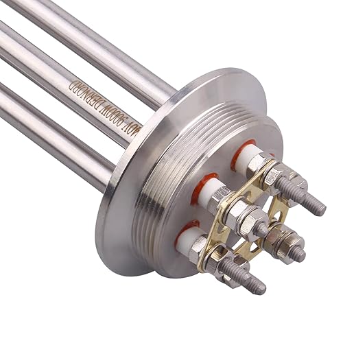 Miniatura 6 de DERNORD Calentador eléctrico de inmersión tipo U con tres abrazaderas de 240 V (240 V 9000 W)