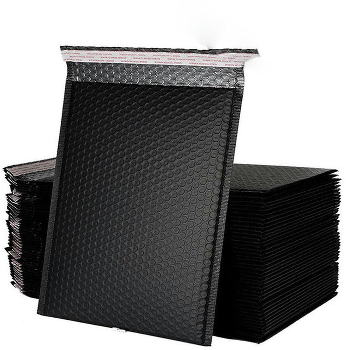 100 szt. różowa poczta bąbelkowa koperty pocztowe do pakowania samouszczelniające się torby bąbelkowe materiały - 100 szt. czarne-18 x 23 cm