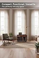 Vista 5 de Soporte para tocadiscos - Soporte grande para tocadiscos con almacenamiento de vinilo, soporte para tocadiscos de madera, soporte para discos