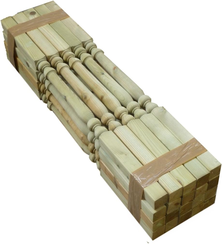 20 x Decking Spindles, Turned, Colonial, COS20, Matching Our Pre - Assembled Colonial Handrails