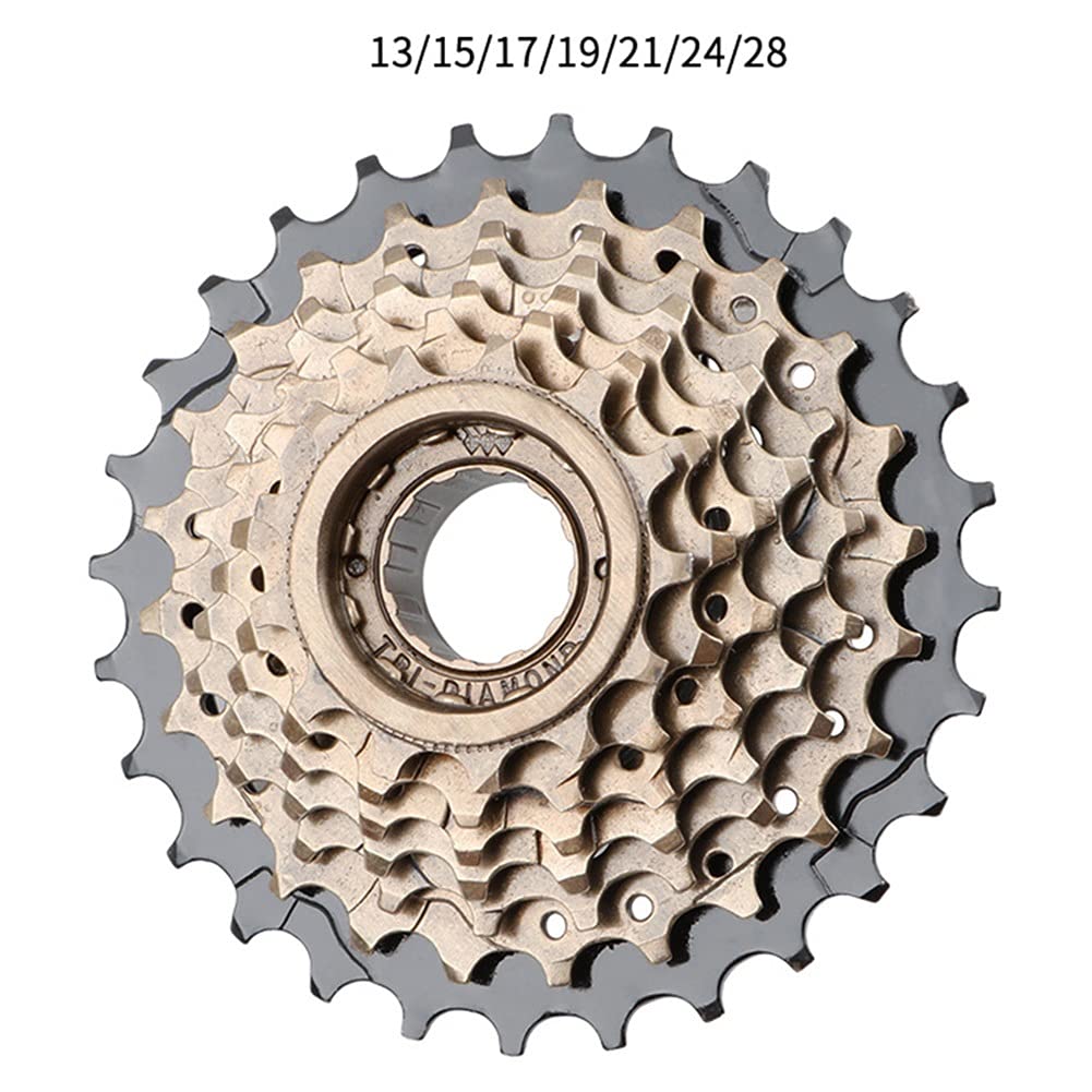 Corona Bici,Pignone Bici Flywheel filettato MTB 6 7 a 8 velocità Cassette per Biciclette MTB Ruovolto Ruota Libera da 13-28T 11-32T Bicicletta