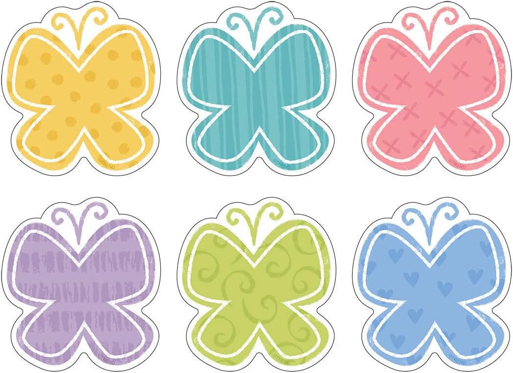 Garden Butterflies Mini Accents Variety Pack by Trend, 36 ct. of Creative tagboard Decorative Cutout Pieces image 2