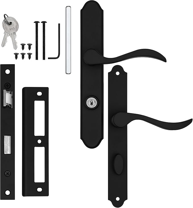 Lock Set with Lever Handle for Storm Door
