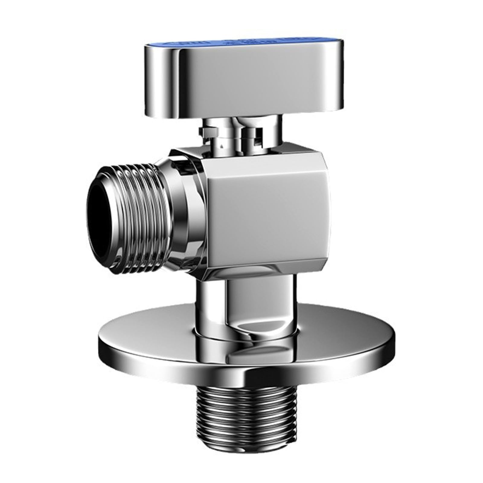 Shut-off Valve for 1/4 Turn Kitchen Bathroom, 1/2" Inlet Outlet with 3/8" Adapter, Ideal for Hot and Cold Water Valves