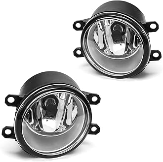 Driving Fog Lights Lamps Replacement for Lexus GS RX 350 450h Toyota Avalon Camry Highlander Matrix RAV4 Venza With H11 12V 55W Halogen Bulbs ​(Clear Lens)
