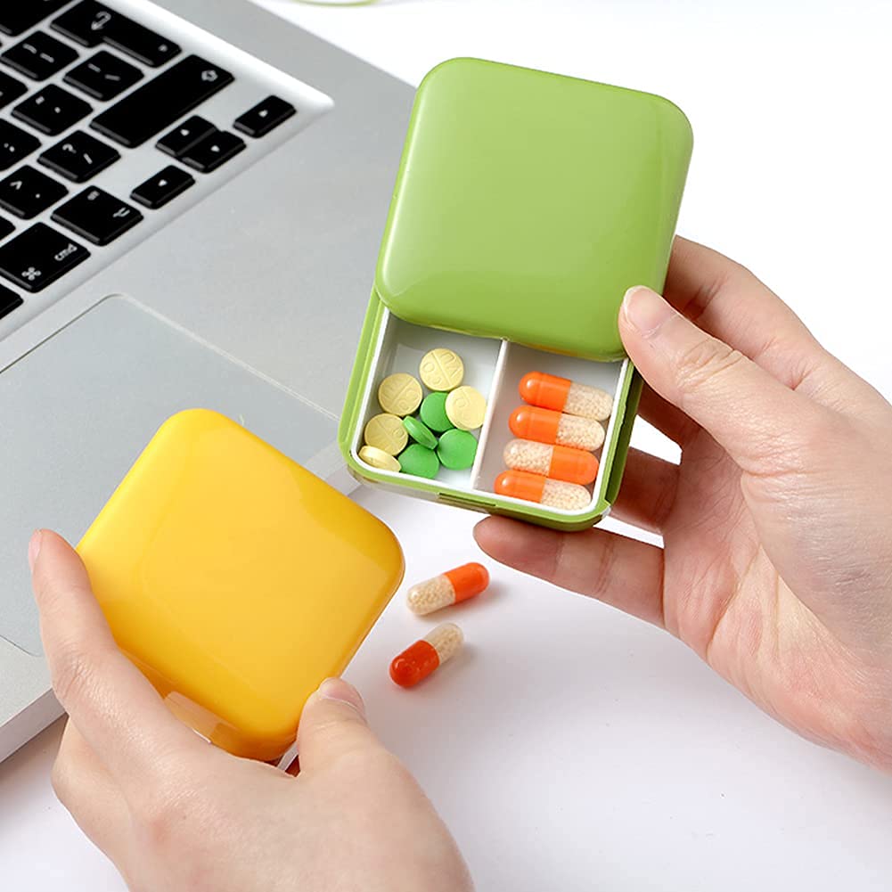 Pilulier Pilulier Organisateur De Vitamines Pilulier Hebdomadaire Pilulier 7 Jours 4 Fois par Jour Distributeur De Stockage Support Pilulier Médical Sulies Bleu, Taille Unique