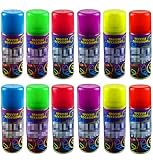 24 x Silly Crazy Strings Can Birthday Wedding Stag Hen Party Colour Streamer Spray