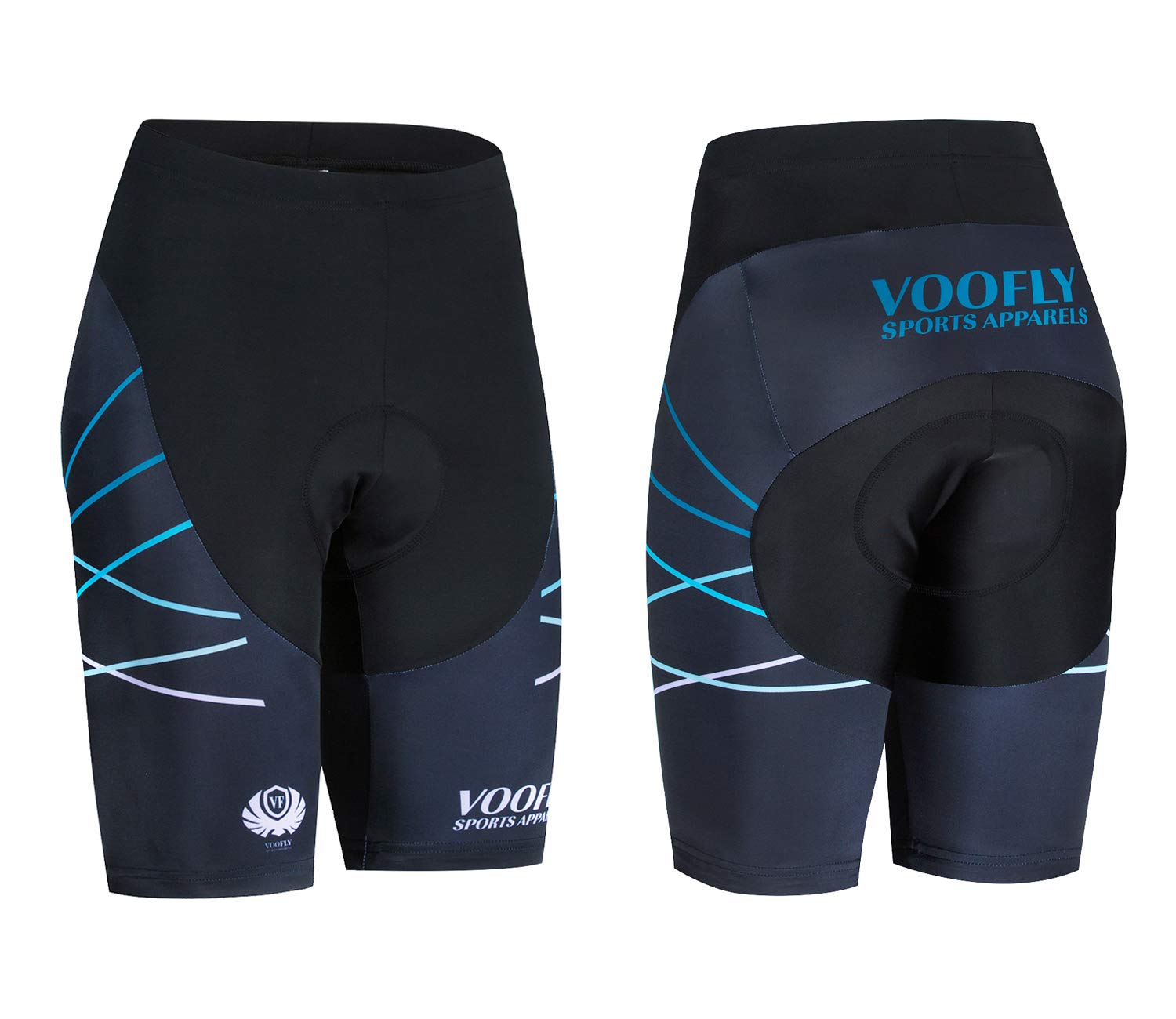 Short de cyclisme rembourré pour femme - Noir - Taille S