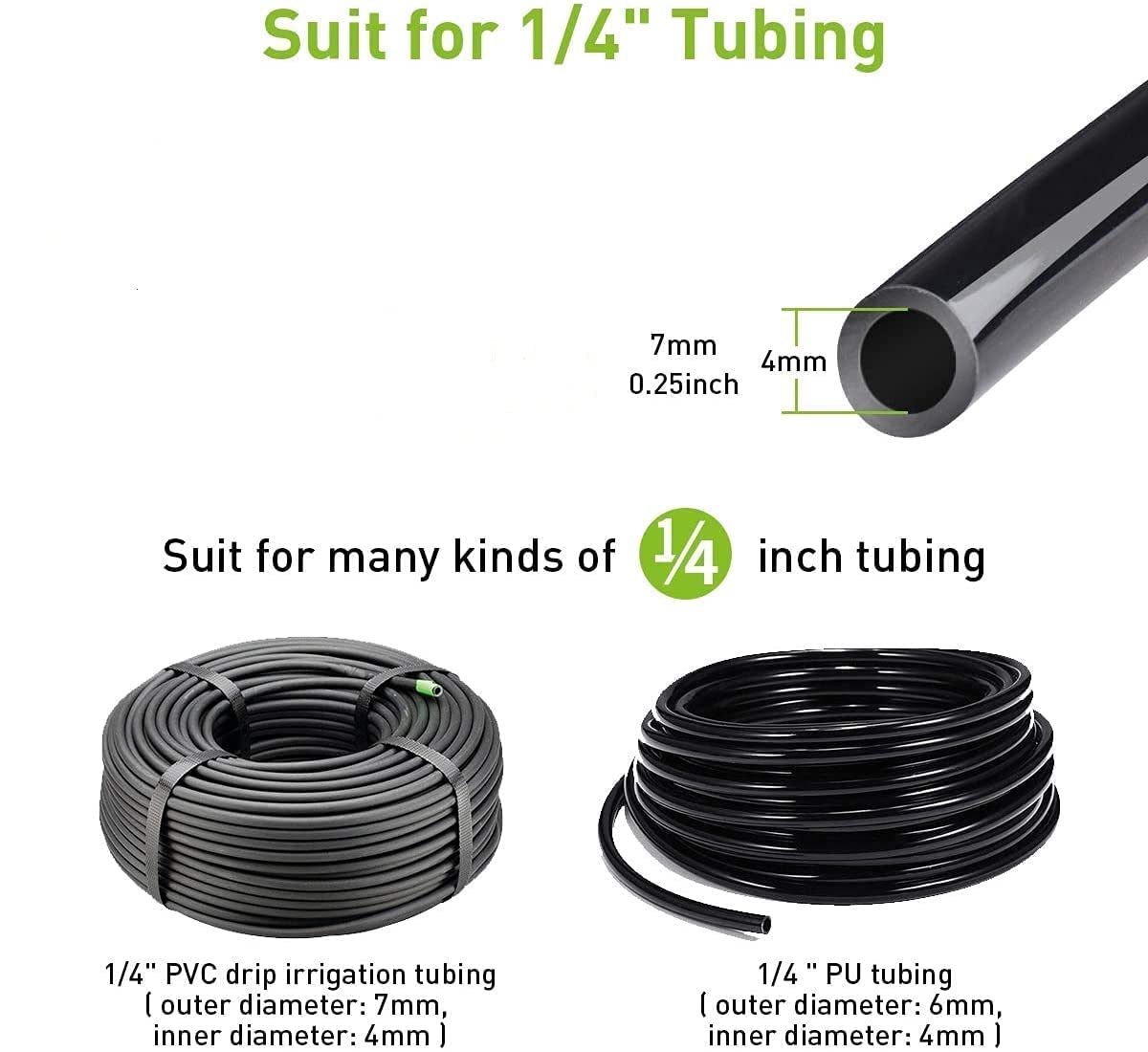 La Farah 50pcs Drip Emitters for 1/4" Drip Irrigation Tubing