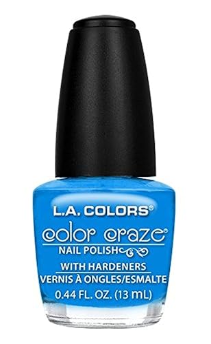 L.A Colors Craze Esmalte de uñas, azul (Aquatic), 0.44 fl oz (13 ml)
