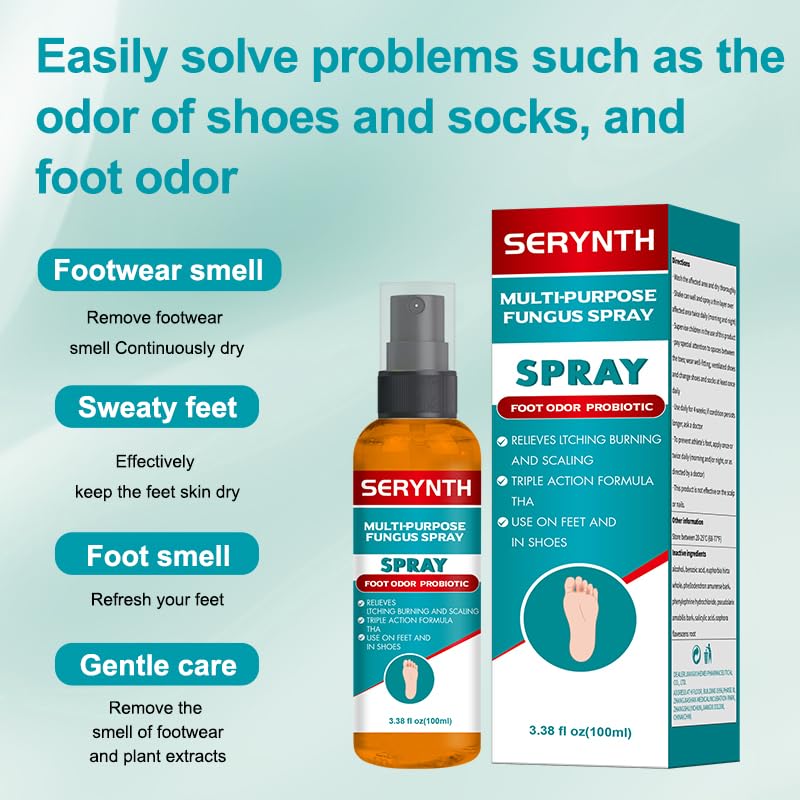 Foot And Shoe Spray Antifungal,Foot Fungus Spray,Athlete Foot Spray,Itchy Feet Treatment,Foot Treat Of Molting, Blisters, Itching And Odor(100ML) - Image 5